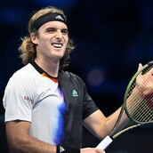 Ο Στέφανος Τσιτσιπάς κάνει γκριμάτσα