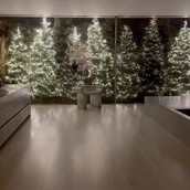 Kim Kardashian Shows Off 'Magical' Bathroom with 8 Glowing Christmas Trees