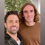 Ο Στέφανος Αργυρός και ο Στέφανος Τσιτσιπάς