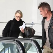 Sean Penn and Robin Wright Seen Together for First Time in Years at Los Angeles Airport