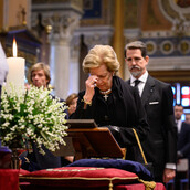 Η Άννα Μαρία στην κηδεία του τέως βασιλιά Κωνσταντίνου