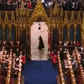 «Μυστηριώδης φιγούρα» που θύμιζε τον «Χάρο» στη στέψη του Καρόλου – Viral το βίντεο