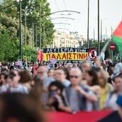 Αθήνα: Συγκέντρωση για το Madleen στην πρεσβεία του Ισραήλ