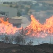 Φωτιά σε εργοστάσιο ξυλείας στις Σέρρες - Μήνυμα 112 στους κατοίκους