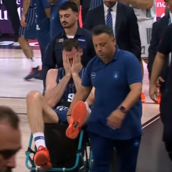 Σοβαρός τραυματισμός για τον Γιώργο Παπαγιάννη στον αγώνα με την Εφές - Αποχώρησε ξεσπώντας σε κλάματα