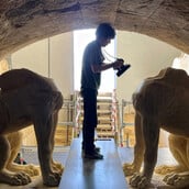 ΥΠΠΟ: Το ταφικό μνημείο του Τύμβου Καστά στην Αμφίπολη φωτίζεται με νέα χρώματα