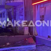 Θεσσαλονίκη: Σημειώθηκε ισχυρή έκρηξη σε υποκατάστημα τράπεζας στον Εύοσμο