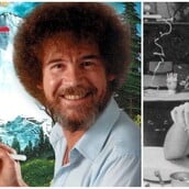 Νέες φωτογραφίες με τον Bob Ross «αγνώριστο» – Η αποκάλυψη για τα φυσικά μαλλιά του 