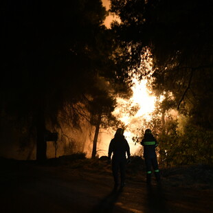 Ολονύκτια μάχη με τις φλόγες στην Εύβοια - Μικρές αναζωπυρώσεις χωρίς ενεργά μέτωπα