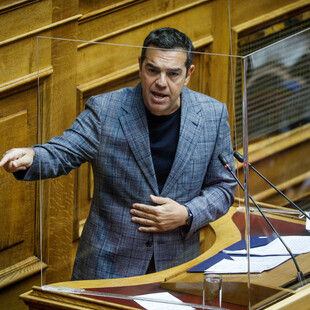Ο Αλέξης Τσίπρας στη Βουλή