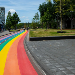 The Netherlands just unveiled the longest rainbow bike path in the world