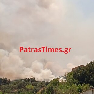 Νέα φωτιά, κοντά στην Πάτρα- Εντολή εκκένωσης για προληπτικούς λόγους