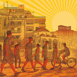 Athens on fire