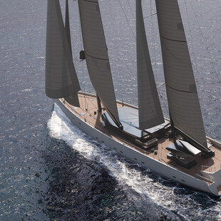 This New Electric Sailing Superyacht Actually Generates Energy While Cruising