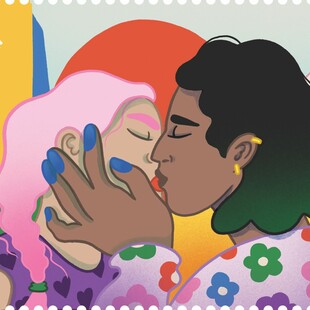 Royal Mail unveils kaleidoscopic LGBTQ+ stamps to mark 50 years of Pride in the UK