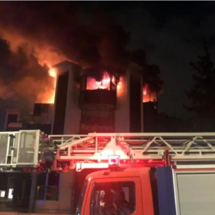 Φωτιά στο κτίριο του Real- Βρέθηκαν γκαζάκια