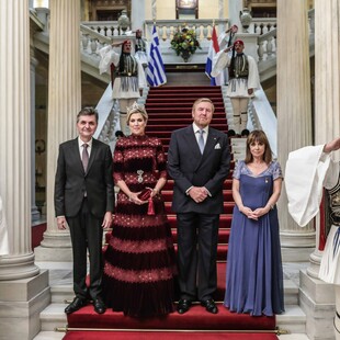 Το δείπνο το Προεδρικό προς τιμήν του βασιλικού ζεύγους της Ολλανδίας - Το μενού και η παρομοίωση του βασιλιά Γουλιέλμου