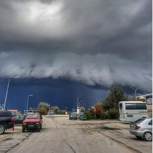 Shelf cloud πάνω από την Σαμοθράκη- Δείτε την εντυπωσιακή φωτογραφία