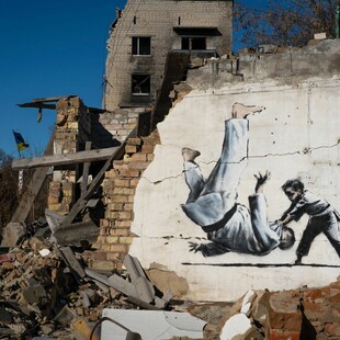 Ο Banksy έγινε επίτιμος πολίτης του Irpin