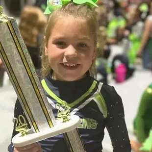 Florida 8-year-old wins cheer competition after team no-shows, performs solo