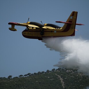 Φωτιές στη Λέσβο και την Ηλεία- Σηκώθηκαν αεροπλάνα και ελικόπτερο