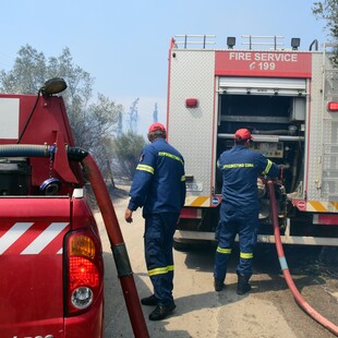 Φωτιά τώρα στη Νέα Μάκρη- Επιχειρούν και εναέριες δυνάμεις 