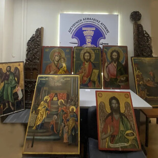 Εντοπίστηκαν 7 βυζαντινές εικόνες σε Ι.Μ της Αττικής που είχαν κλαπεί από ναούς της επαρχίας