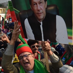 Διαδήλωση υποστηρικτών του πρώην πρωθυπουργού του Πακιστάν Ιμράν Καν