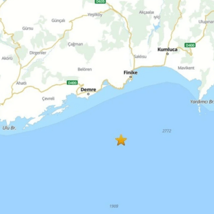Σεισμός 4,7 Ρίχτερ στην Τουρκία, κοντά στο Καστελόριζο