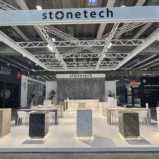 Η Stonetech συμμετείχε στη Διεθνή Έκθεση Marmomac της Ιταλίας και κέρδισε το βραβείο Best Communicator 