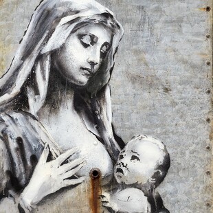 Το νέο αντιπολεμικό έργο του Banksy με την Παναγία 