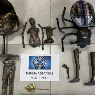 Διαρρήκτες «άδειαζαν» επί μία εβδομάδα το εργαστήριο του γλύπτη Γεώργιου Λάππα