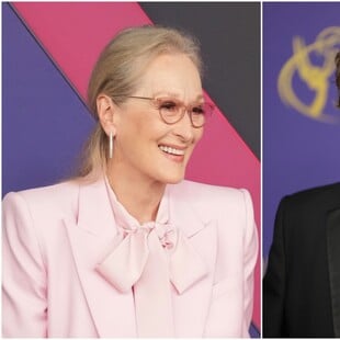 Μέριλ Στριπ και Μάρτιν Σορτ ανταλλάσσουν ένα φιλί set του Only Murders in the Building