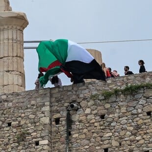 ΝΕΑ ΑΡΙΣΤΕΡΑ ΑΚΡΟΠΟΛΗ ΣΗΜΑΙΑ ΠΑΛΑΙΣΤΙΝΗ