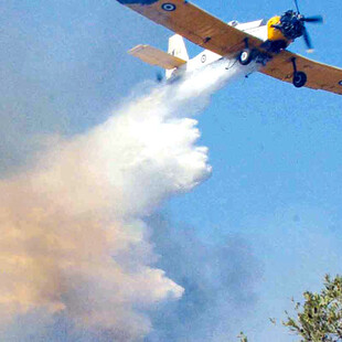 Φωτιά στη Φθιώτιδα: Ρίψεις νερού από δύο αεροσκάφη και ένα ελικόπτερο