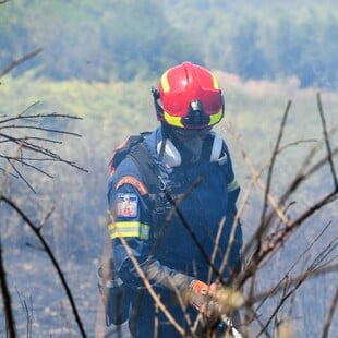 Φωτιά σε αγροτοδασική έκταση στο Λαγκαδί Σερρών