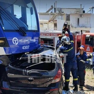 Σύγκρουση συρμού του Προαστιακού με Ι.Χ. στην Πάτρα – Απεγκλωβίστηκε τραυματισμένος ο οδηγός