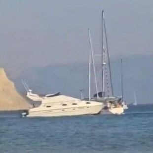 Σύγκρουση τριών σκαφών ανοιχτά της Κέρκυρας: Κολυμβητές μάρτυρες του ναυτικού ατυχήματος