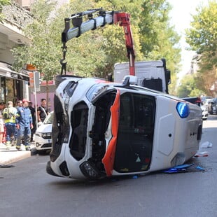 Ανατροπή ασθενοφόρου στο Γουδή - Νεκρός ο ασθενής