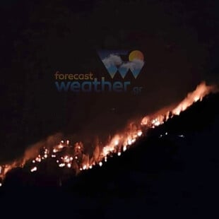 Γρεβενά: Μαίνεται η φωτιά στη Βάλια Κάλντα - Ισχυροί άνεμοι στην περιοχή