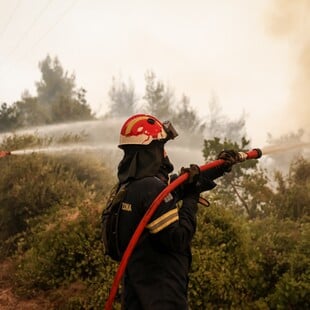 Φωτιά τώρα στην Καστοριά - Καίει δάσος στο Μακροχώρι