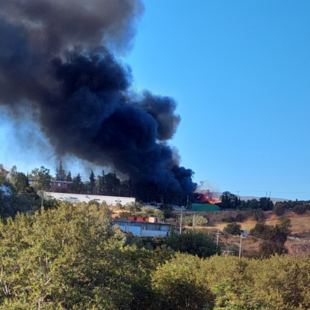 Φωτιά τώρα στο Μενίδι - Επιχειρεί και ένα ελικόπτερο 