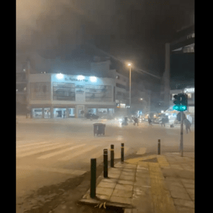 Επεισόδια με δακρυγόνα κατά τη διάρκεια της πορείας για τη Γάζα