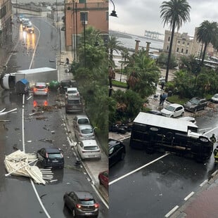 Ιταλία: Ισχυρή κακοκαιρία πλήττει τη Γένοβα