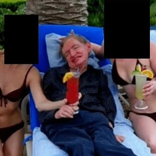 Αρχεία Έπσταϊν: Φωτογραφία απαθανατίζει τον Στίβεν Χόκινγκ σε τροπικό νησί ανάμεσα σε δύο γυναίκες με μπικίνι