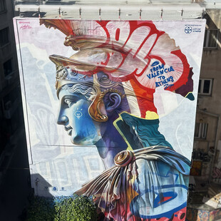 Η KRAFT Paints στηρίζει τη δημιουργία της τοιχογραφίας των PichiAvo στην Αθήνα
