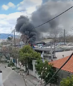 Μήνυμα 112 για φωτιά τώρα στον Ταύρο Αττικής