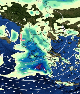 Meteo: Νέο κύμα κακοκαιρίας το Σαββατοκύριακο - Ισχυρά φαινόμενα από το βράδυ της Παρασκευής
