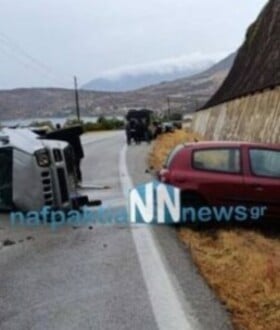 Θανατηφόρο τροχαίο στο Γαλαξίδι – Δύο νεκροί μετά από πλαγιομετωπική σύγκρουση
