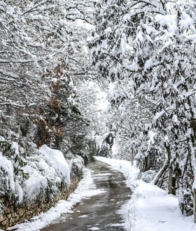 Καιρός: Ψύχος και χιονισμένα τοπία σε Θεσσαλία, Στερεά και Μακεδονία